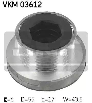 Механизм свободного хода SKF VKM 03612 (VKN 350)